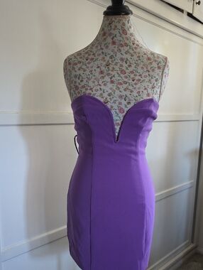 Lovers & Friends Strapless Purple Bodycon Dress Size Small